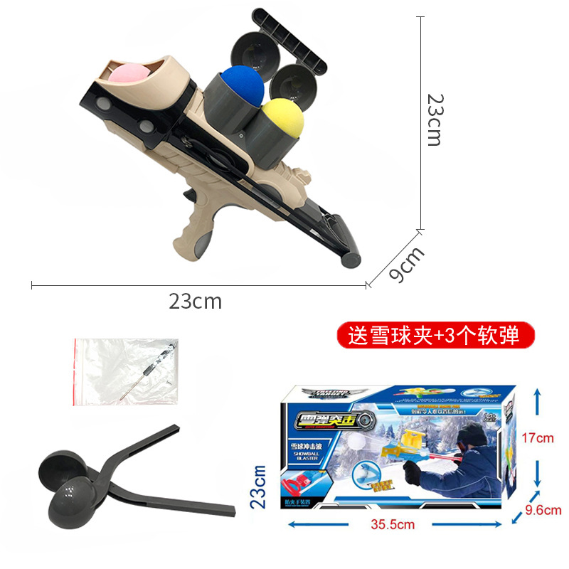 Una variedad de juguetes de nieve se puede utilizar para invierno al aire libre clip de bola de nieve juguetes de nieve para niños