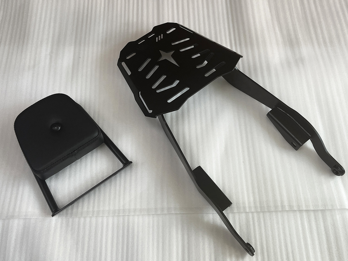 Suitable for At150 Automatic Motorcycle Yg150-22K Modified Accessories Rear Shelf Backrest Bumper Block