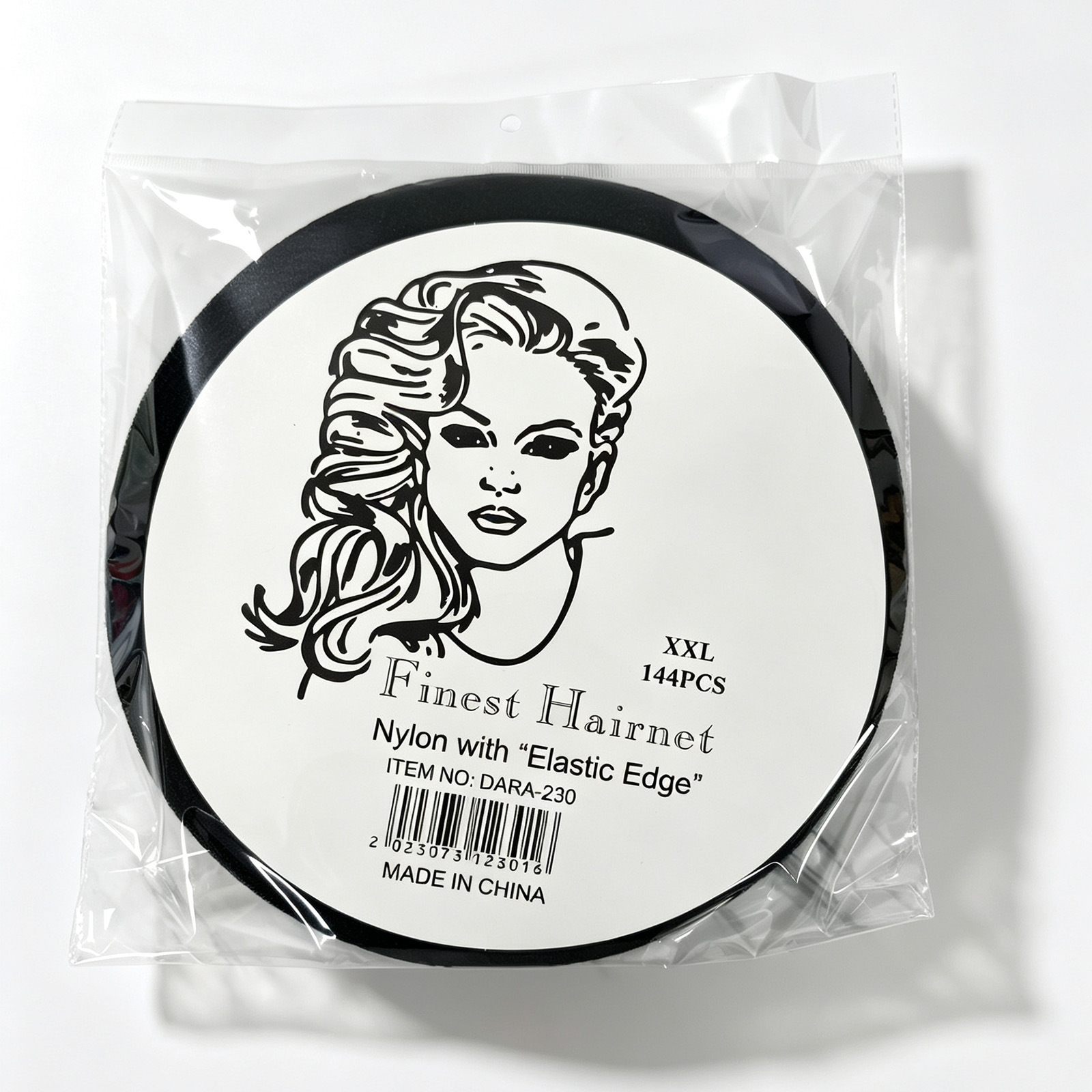 24-inch 144PCS disc-packed ultra-fine invisible hair net, wig hair net, professional dance hair net