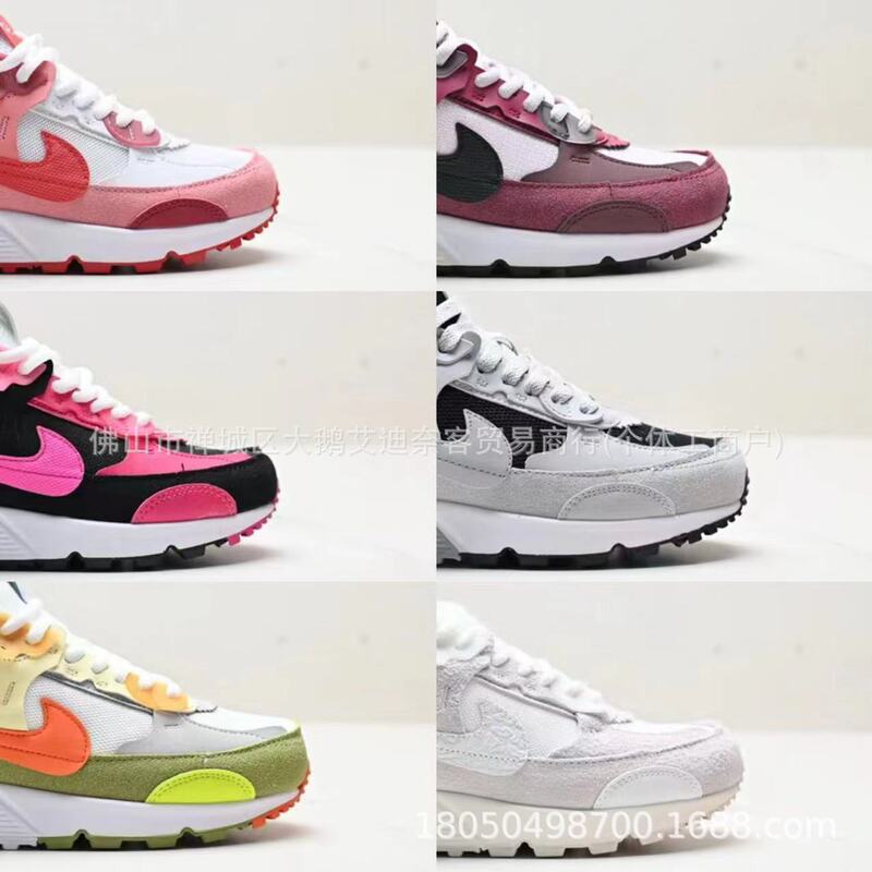 Putian Shoes Cross-Border Export New Men's and Women's Air Max 90 Futura Air Cushion Casual Shoes Running Shoes for Men and Women
