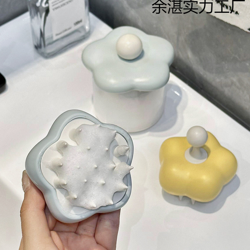 起泡器洁面洗面奶手动打泡器洗头发神器发泡瓶洗头梳卫浴收清洁|undefined