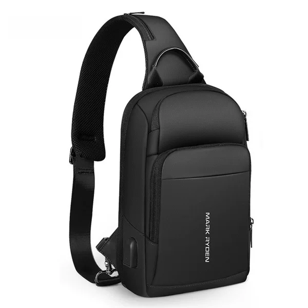 Marco Leiden Men's Chest Bag Multi-Functional Fashion Crossbody Bag Trendy Male Student New Waterproof Oxford Cloth Shoulder Bag