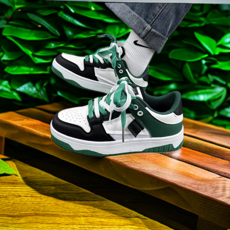 Couple's white sneakers, unisex Hong Kong-style versatile 2023 new spring campus-style couple's versatile sporty casual shoes, trendy for women