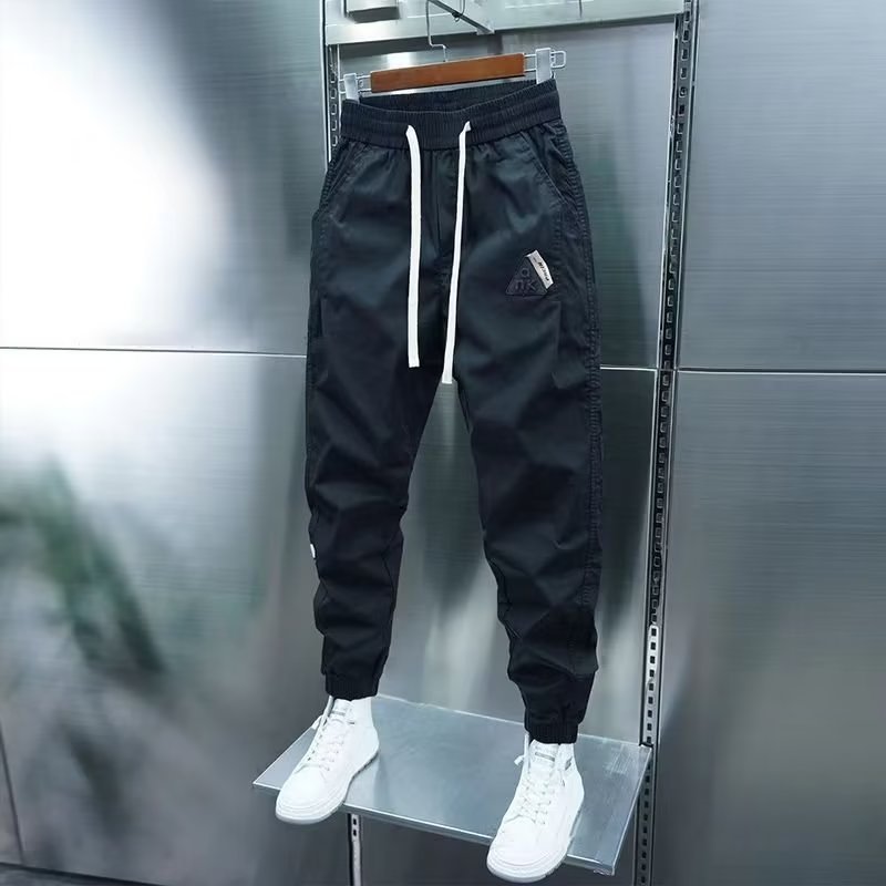 Men's Clothing brand ice silk casual pants for men, summer thin overalls,ankle tie harem men's sports pants, long pants_voghion.com