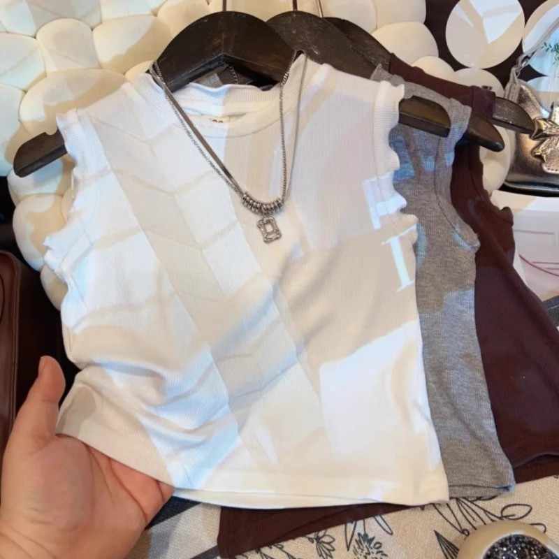 Cool breathable summer solid color children's base body-friendly…