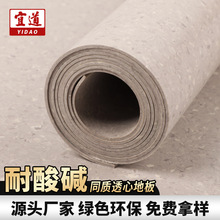 同质透心PVC地板 防滑耐磨环保塑胶地板 医院实验室学校专用地胶