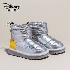 ディズニー童靴雪ブーツ冬毛皮一体防水パン靴男の子ブーツとベルベットの綿靴