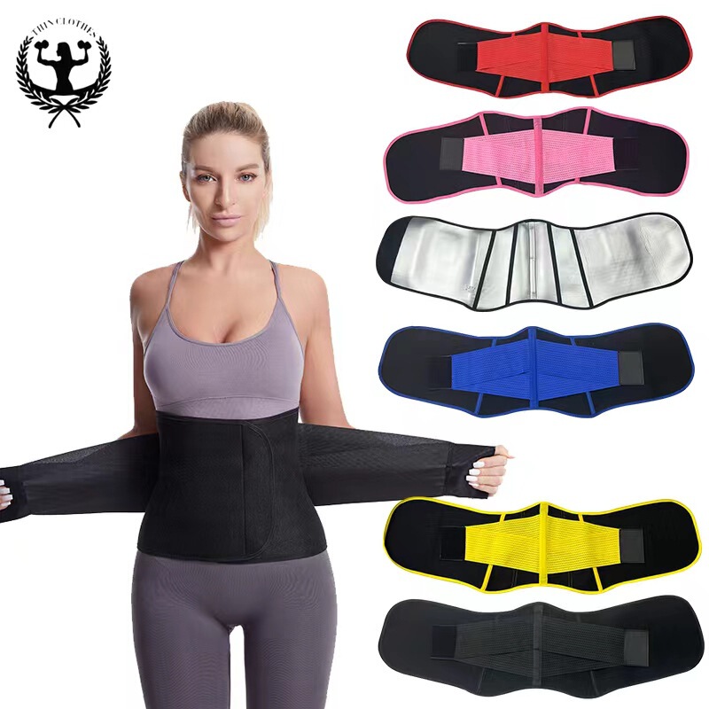 Sports Elastic Waist Shaping Belt, Body Shaping Zipper Belt, Elastic Waistband, Summer Breathable Waist Belt, High Waist Slimming Belt