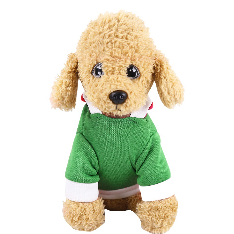 Navidad ropa perro gato mascotas suministros otoño e invierno nuevo número verde ropa de vacaciones medio perro ropa de dos patas