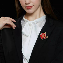 High-grade Chanel Pearl Brooch Pin Female Vintage Camellia Flower Elegant Shawl Coat Accessories Corsage