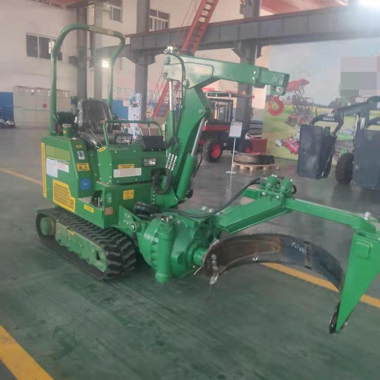 Pequeña máquina de excavadora de árboles de cuchillo de arco circular para trasplante de árboles verdes