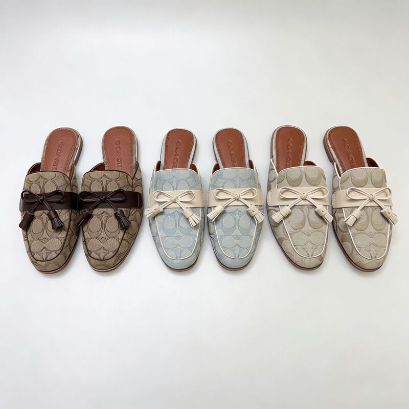 C Brand European and American Style Bow Mule Slippers, Leather Casual Women's Shoes, Sheepskin, Durable, Easy to Put on and Take Off, Versatile C Brand European and American Style Bow Mule Slippers, Leather Casual Women's Shoes, Sheepskin, Durable, Easy to Put on and Take Off, Versatile