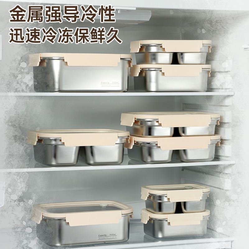 304不锈钢饭盒上班族学生午餐盒微波炉专用加热饭盒食品密封盒|undefined