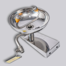 壁挂式洗眼器 双口台式单口304不锈钢挂墙式紧急双口实验室洗眼器