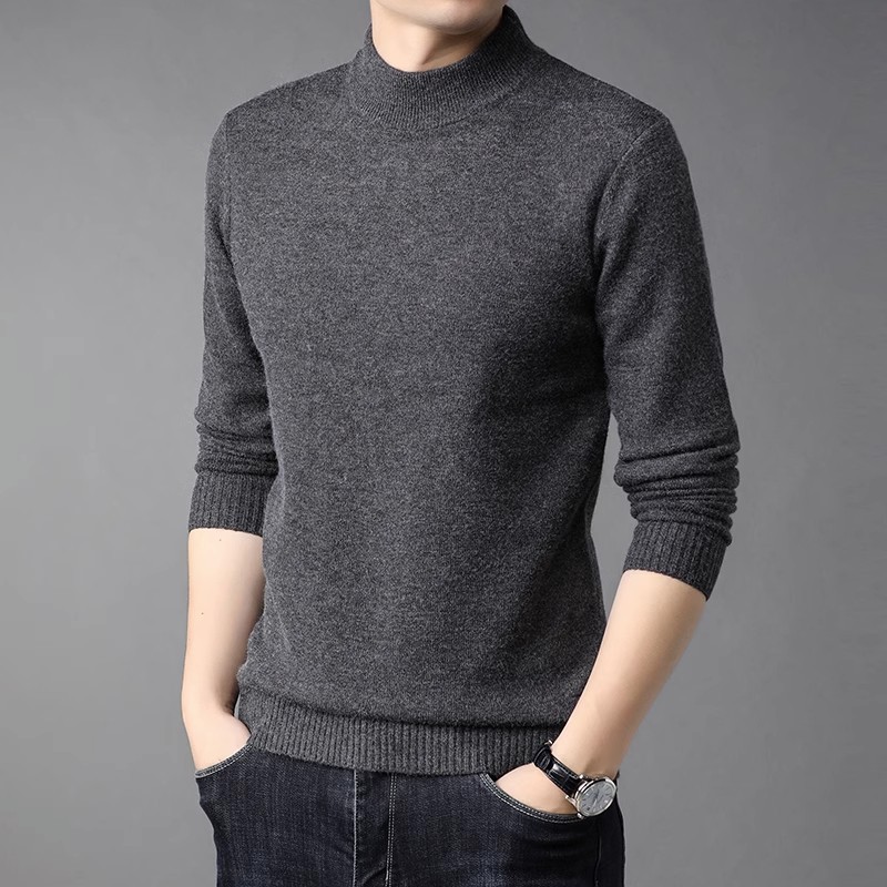 Half turtleneck/dark gray