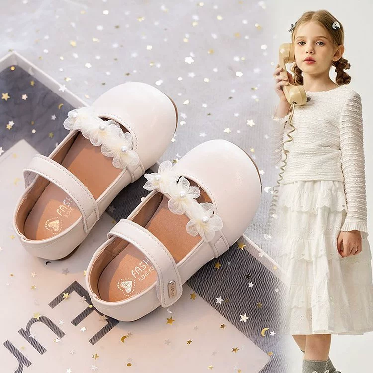 Детские кожаные туфли для девочек, детские туфли-принцессы, новые детские туфли весна 2025, мягкие балетки, модные туфли для маленьких девочек