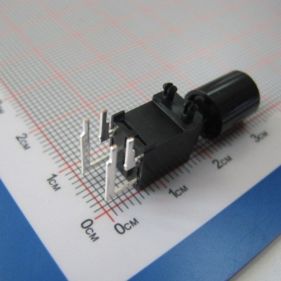 HB-SW102-B2 直流电3安培 黑色 卧式 带定位柱 折弯开关  闭锁式
