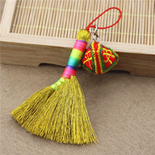 端午节金丝芒草编织扫帚迷你小扫把福袋包挂件宝宝床头防惊吓挂件