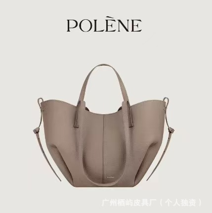 跨境爆款pol波灵恩翅膀包Cyme牛皮水桶包手提包托特大容量通勤女 - Thumbnail 13