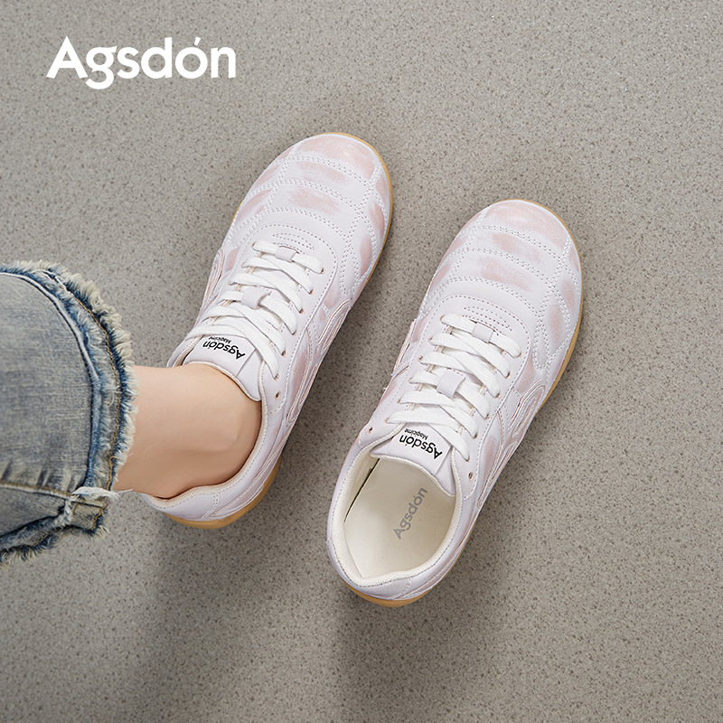 Augustion Ballet alemán zapatos de entrenamiento femenino 2025 nuevos zapatos Forrest Gump deportivos de verano zapatos blancos casuales planos ligeros