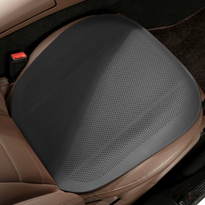 Car seat cushion universal four-season: Seat cushion, seat cover - a-thin-section-noble-black-front-row-leaflet