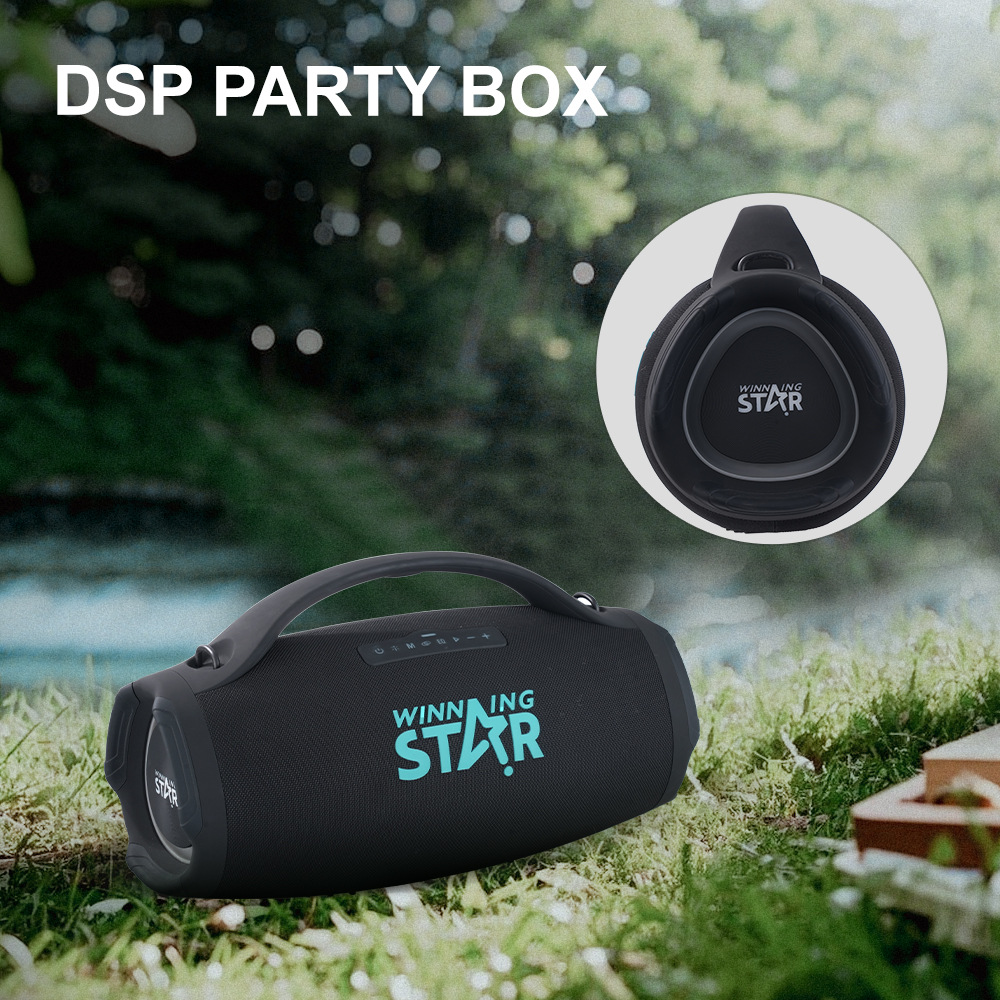 WINNING STAR Comercio exterior transfronterizo portátil al aire libre de alta potencia DSP fiesta audio 9D altavoz Bluetooth inalámbrico