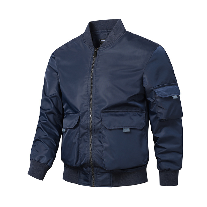 Veste Cargo Homme Hiver - Blouson Militaire Imperméable Coupe-Vent Avec Poches Multiples