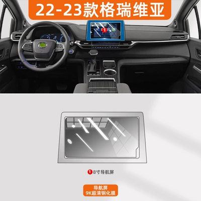 Suitable for Toyota Sienna Interior – Car interior film - 22-23-grevia-8inch-navigation-9k-ultra-clear-tempered-film