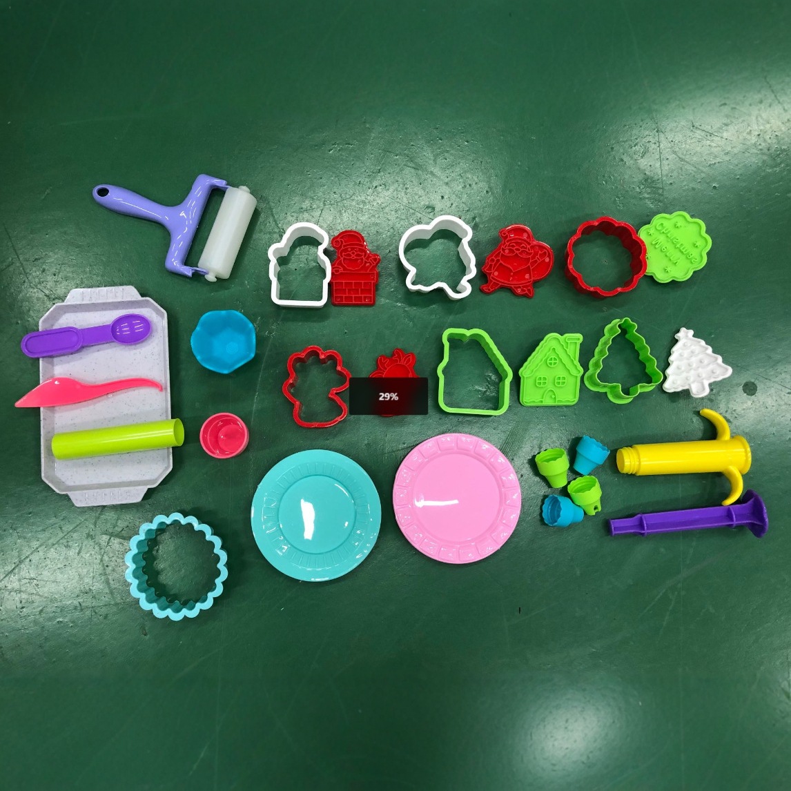 Amazon juguetes de Navidad barro de cristal barro de color galletas de letras molde conjunto de barro de goma transfronterizo regalos para niños