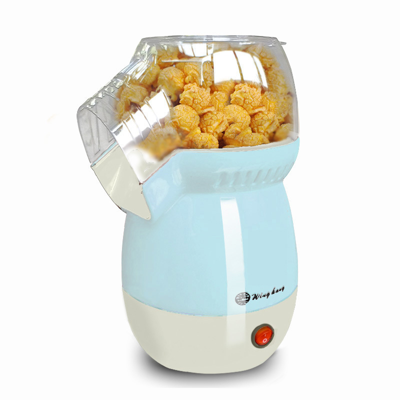 B301 オリジナル ポップコーンマシン 家庭用 小型 オイルフリー 砂糖フリー 熱風タイプ レッド ベージュ|undefined