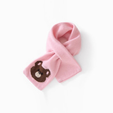 秋冬新款儿童围脖山羊绒针织围巾保暖脖套男女童宝宝护颈柔软批发