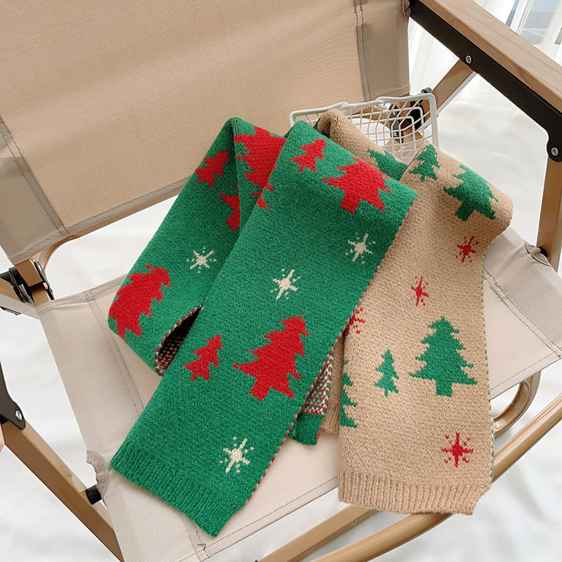 Cadeau de Noël Écharpe pour enfants Écharpe coupe-vent épaisse et chaude pour bébé garçon et fille_voghion.com