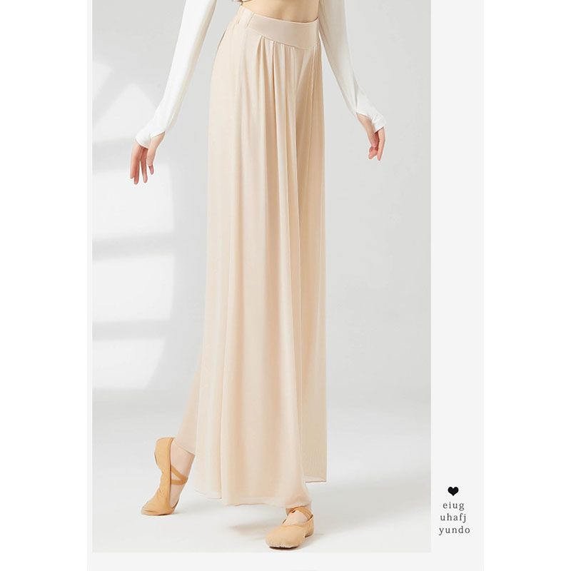 Classical Dance Modern Dance Pants Drape Straight Pants Mesh 2025 New Chinese Dance Practice Clothes Dance Wide Leg Pants