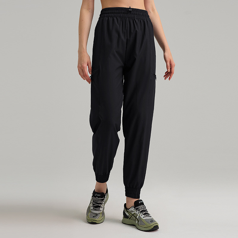 Pantalones deportivos sueltos para mujeres transpirables rápidos secos elásticos herramientas pantalones de fitness delgados pantalones de ocio al aire libre verano