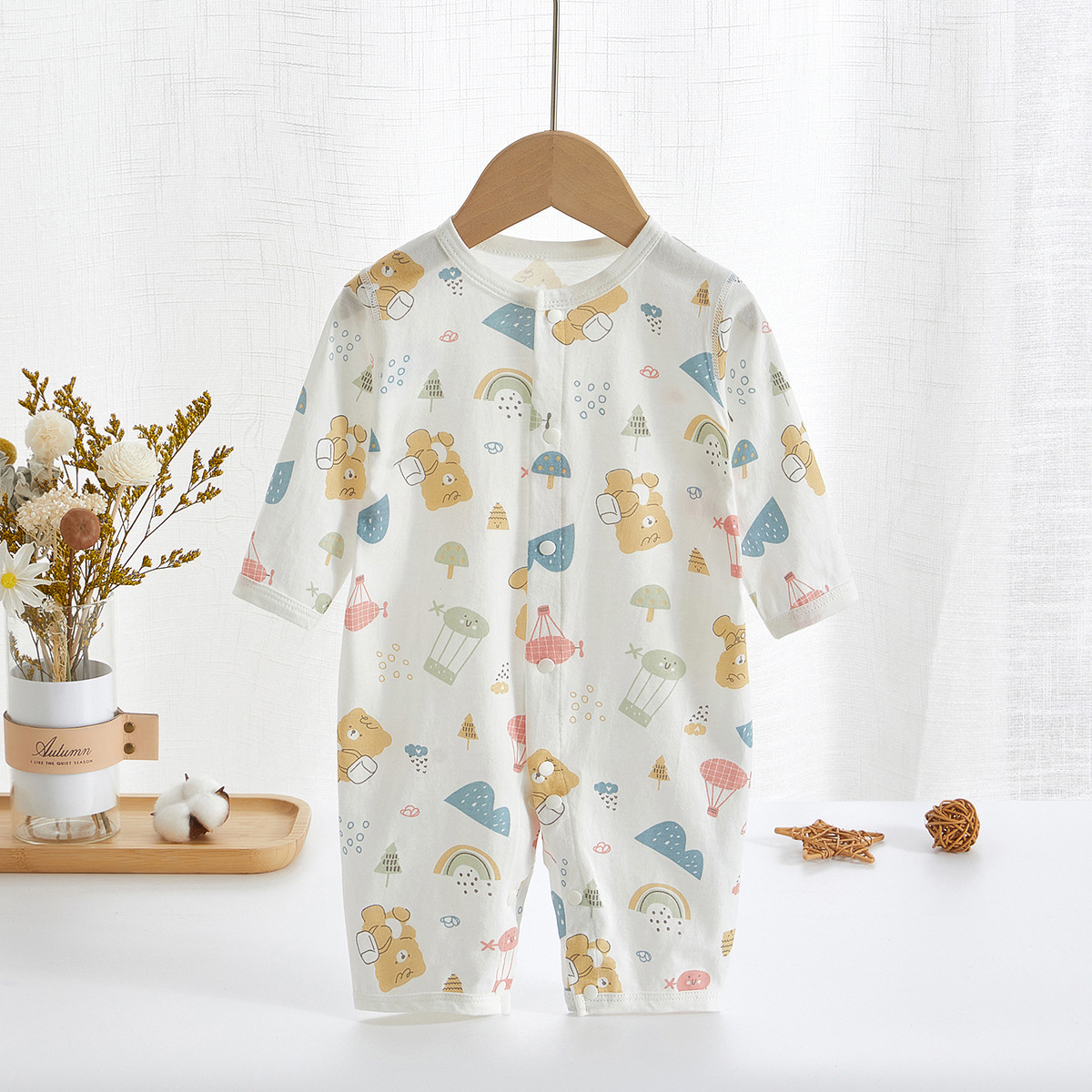 1445 little bear diary long sleeve air conditioning suit