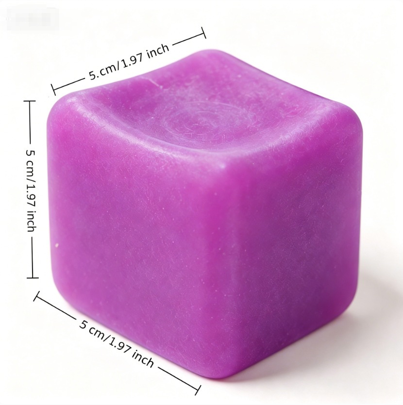 5cm frosted ice cube-purple
