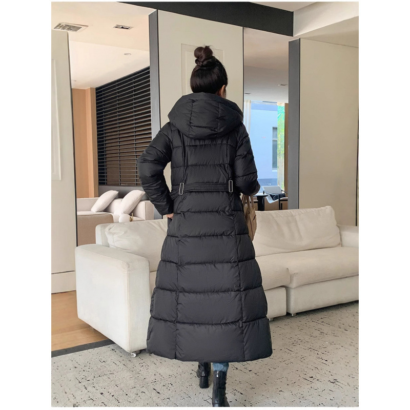 加长款羽绒棉服女2025冬季新款棉衣感炸街过膝到脚踝加厚棉袄外套|undefined