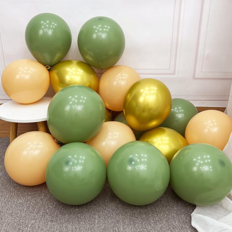 Globo temático del bosque Macaron, aguacate, zongzi verde, centro comercial de cumpleaños, decoración de jardín de infantes, decoración del Festival del Bote del Dragón