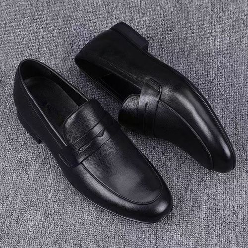 Spring and Summer Fashion Versatile Beaded Shoes Slip-on Loafers Casual Stylish Men's Leather Shoes Breathable Father's Shoes