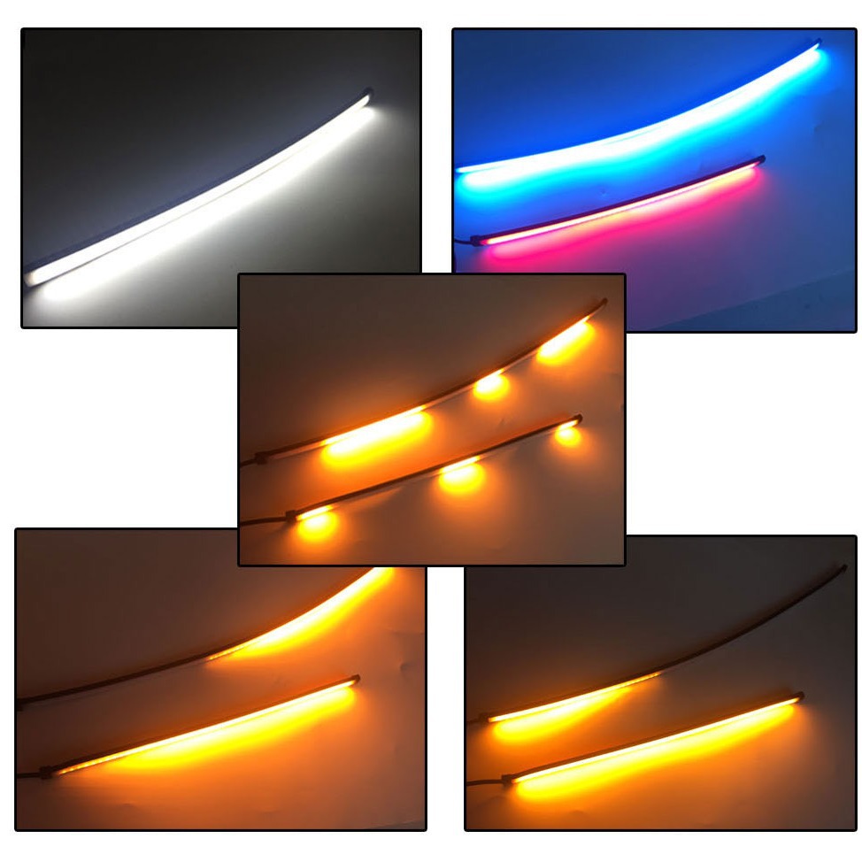 Los fabricantes de gran alcance de la motocicleta del coche modificado luz de giro streamer luz de giro guía de luz de circulación diurna tira de luz media luz neta