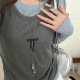 Ballet Princess Style ~ Y2K Sweet Ballet Shoes Bow Necklace Female Niche Design Long Adjustable Sweater Chain