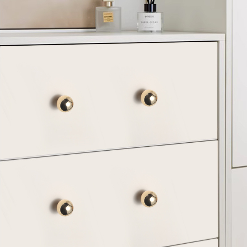 金色櫃門拉手衣櫃櫥櫃抽屜手柄現代簡約高檔輕奢柜子廚櫃把手單孔