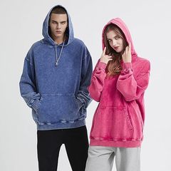 跨境欧美3D数码印花连帽卫衣宽松潮牌男女同款帽衫卫衣上衣做旧