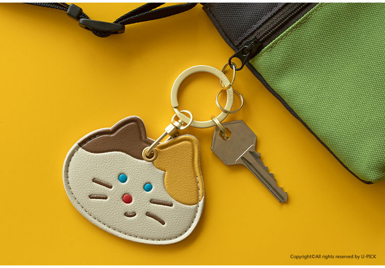 Cute Dog Pu Leather Unisex Bag Pendant Keychain display picture 1