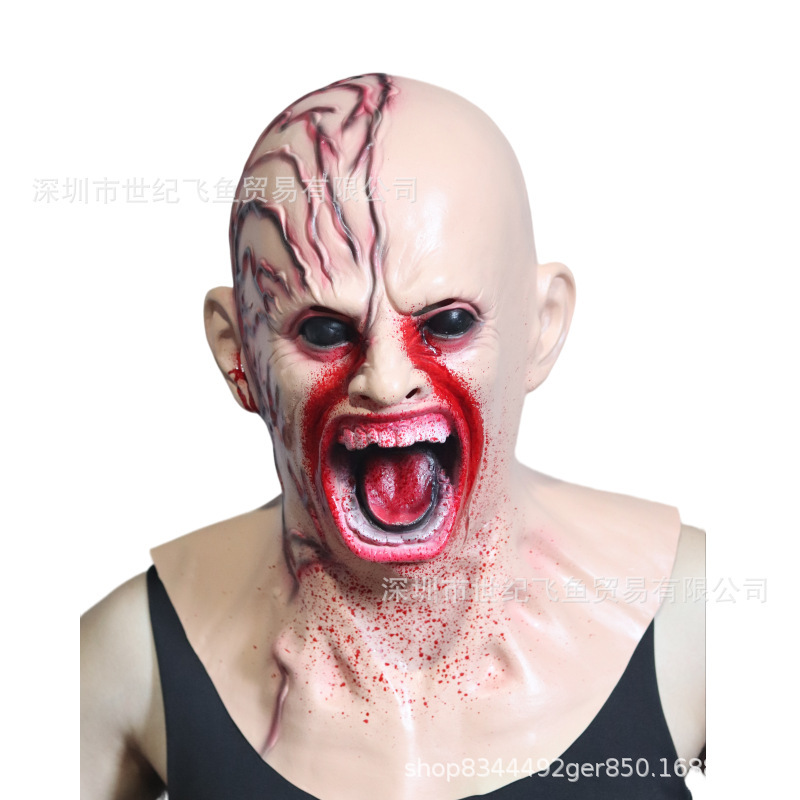 Halloween Charlie Horror Mask Party Haunted House Full Cup Scary Atmosphere Props Bloody Zombie Full Face Headgear Halloween Charlie Horror Mask Party Haunted House Full Cup Scary Atmosphere Props Bloody Zombie Full Face Headgear
