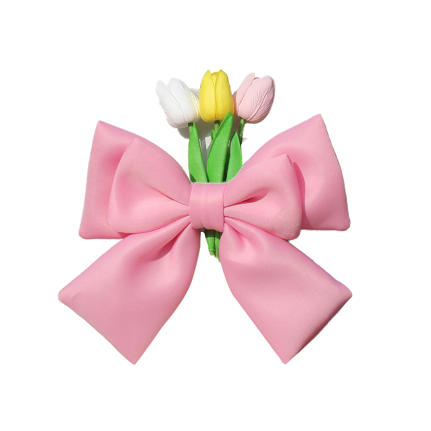 Auto eléctrico arco decoración de corazón de niña adornos tulipanos 2026 nuevos accesorios de motocicleta de baterías de chicas