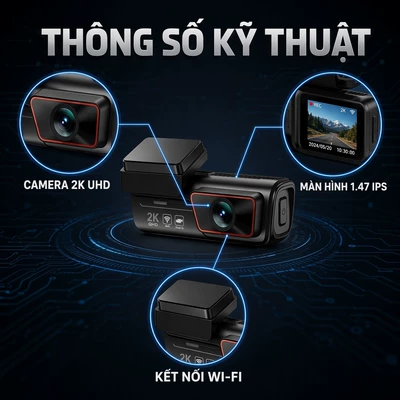 Driving recorder front and rear dual-recording dashcam