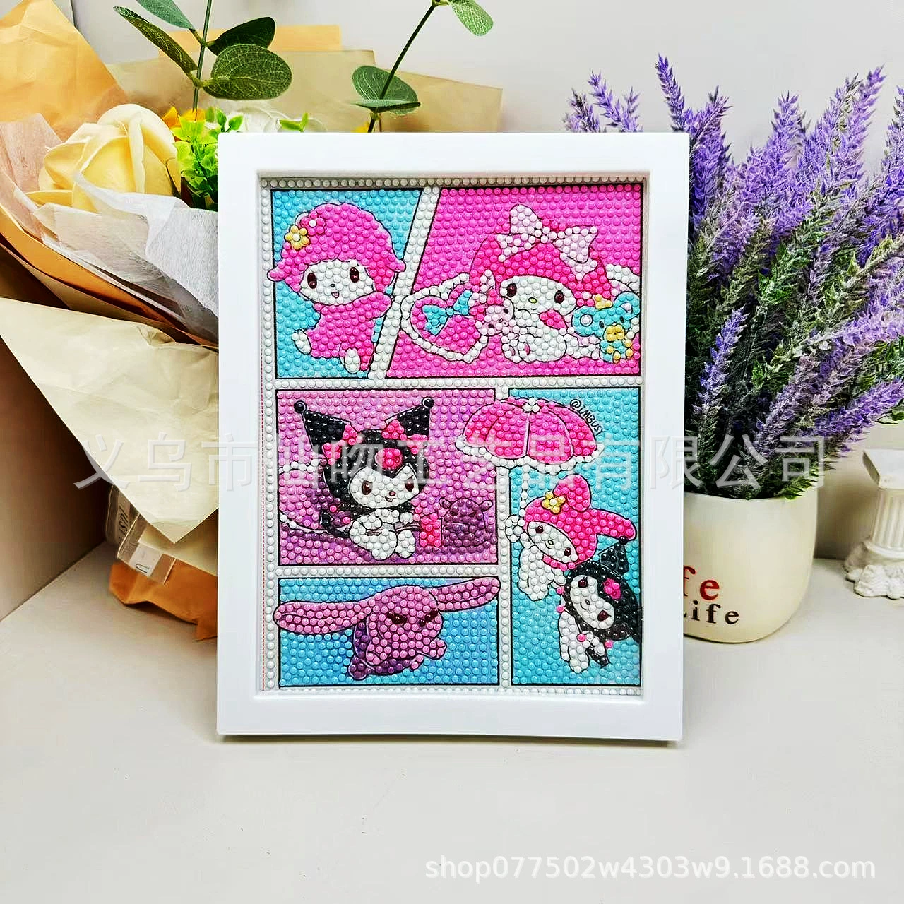 Набор для алмазной живописи Sanrio Kuromi, 17×22 см пластиковая рамка, набор для творчества DIY для детей