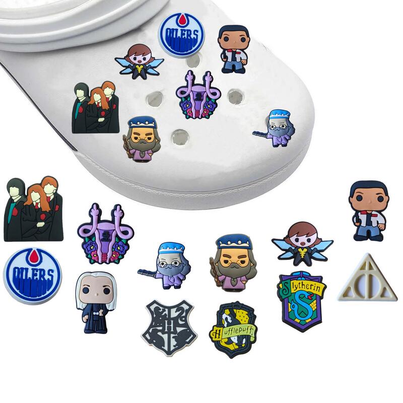 Harry Potter Etsy Clogs Pvc DIY Shoe Accessories Cross-Border Best-Selling Holiday Party Cartoon Clog Shoe Buckle