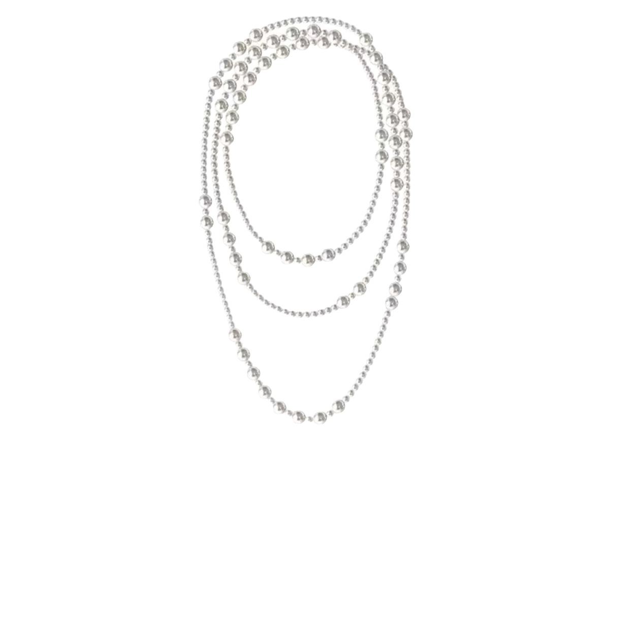 Retro demi-season necklace pearl